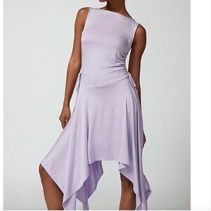 URBAN OUTFITTERS UO Bianca Boat neck purple midi dress Size Large